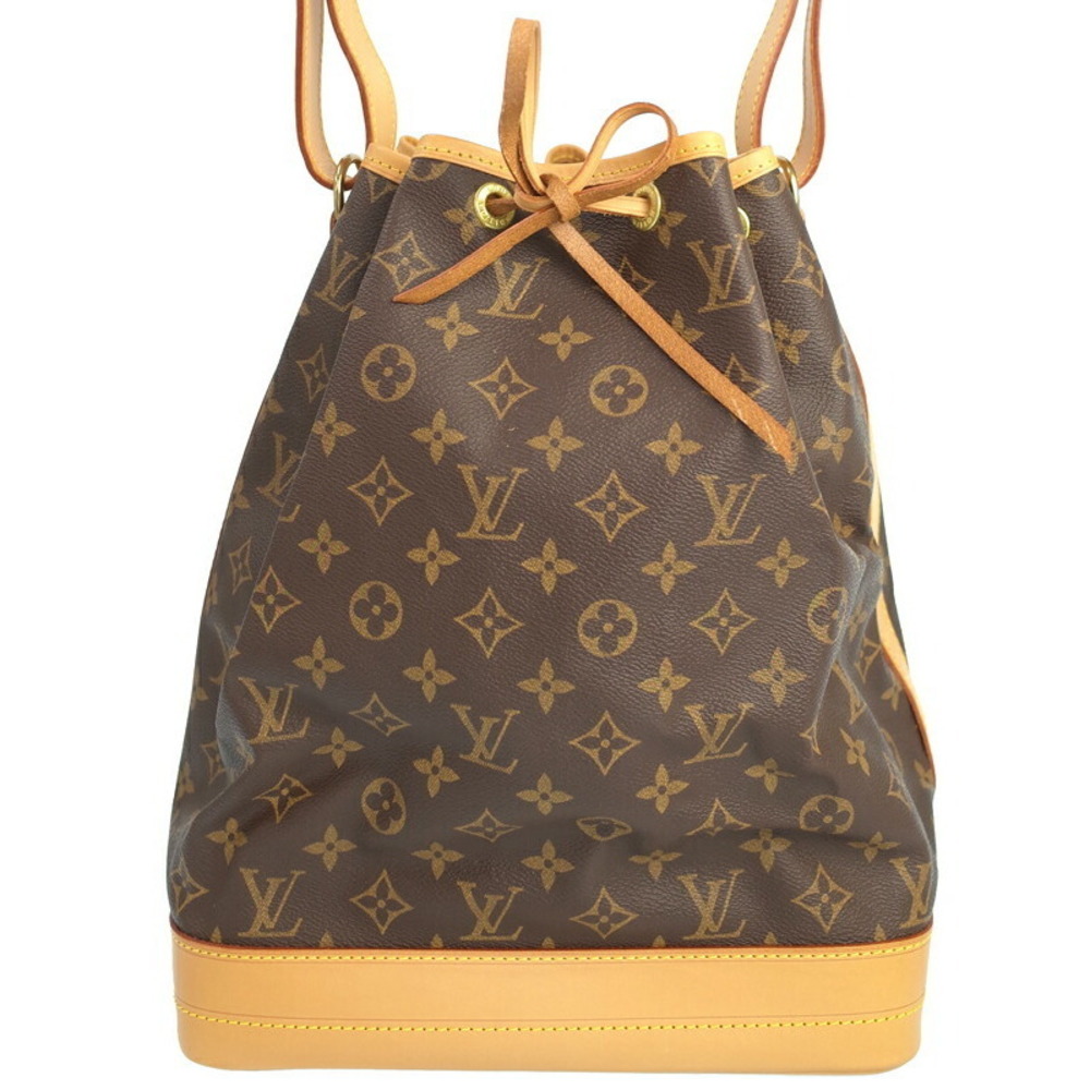 Louis Vuitton Monogram Leather Brown Noe Shoulder Bag